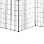 Trädgårdsstaket Vintage Design, 365 x 112 cm Metall Svart