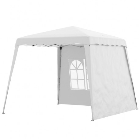 Paviljong Snabbtält 240 x 240 x 250 cm Vit