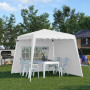 Paviljong Snabbtält 240 x 240 x 250 cm Vit