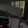 Paviljong till Grill med Hyllor 277 x 149 x 230 cm Mörkgrå
