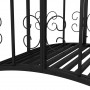 Trädgårdsbro Vintage Style 119 x 67 x 70 cm Svart