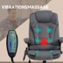 Kontorsstol  med Massage och Värme Mörkgår