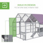 Hönshus Walk-In 280 x 185,5 x 188 cm Gran och Metallnät