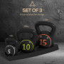 Kettlebell 3-Set 2,2 - 4,5 - 6,8 kg