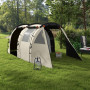 Campingtält 4-5 Personer Mörkläggningsfönster Khaki/Orange