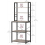 Köksställ Köksförvaring 6 Hyllor 40 x 60 x 167 cm