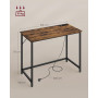 Skrivbord med Inbyggd Belysning och Elutag 100 x 50 x 76 cm Vintage brun
