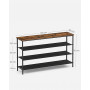 Skoställ 4-vånings Skoförvaring 120 x 30 x 70 cm