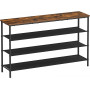 Skoställ 4-vånings Skoförvaring 120 x 30 x 70 cm