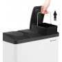 Pedalhink Med 3 Fack 3 x 15 Liter Sortering Soptunna Vit Svart
