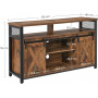 TV Bänk / Skänk Med Skåp Rustik Skjutdörrar 135 x 40 x 76 cm Vintag...
