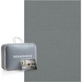 Matta 230×160 cm polyester halkfri duvgrå maskintvättbar med förvar...