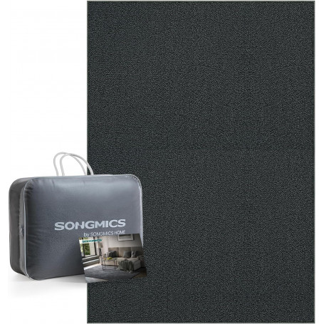 Matta 170×120 cm polyester halkfri antracitgrå mörkgrå Oeko-Tex tvä...