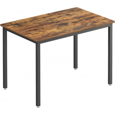 Matbord för 4 Personer 110 x 70 x 75 cm Vintage brun-svart