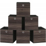 Kub Förvaringslådor 6-pack Brun Fällbar 30 x 30 x 30 cm