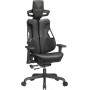 Gamingstol Evogamer Justerbart Nackstöd och Armstöd, Max Belastning 150 kg Svart