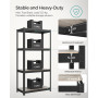 Heavy-Duty Förvaringshylla 80 x 40 x160 - 520 kg - Greige - Svart