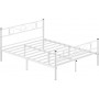 Metall Sängstomme Retro Dubbelsäng Passar Madrass 200 x 160 cm