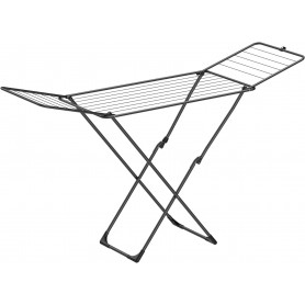 Vikbart Torkställning ‎Svart 50 x 182 x 50 x 102 cm