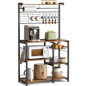 Köksmodul med Bänk, Flera Hyllor, Rullhållare, Knivmagnet, Krokar V...