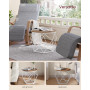 Runda Soffbord Set av 2 Sidobord Diamant Vit / Brun