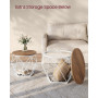 Runda Soffbord Set av 2 Sidobord Diamant Vit / Brun