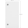 Skrivbordsskiva för elektriskt stående skrivbord, 120 x 60 x 1,8 cm, vit