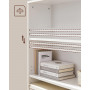 Bokhylla med 3 Justerbara Hyllor, Vit 60 x 24 x 121 cm
