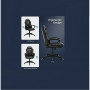 Gamingstol i konstläder med ryggstöd Ergonomisk Svart