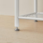 Klädstativ med skoförvaring, Sittbänk 3-i-1 Design 32 x 70 x 175 cm ek - vit