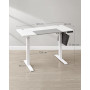 Höj- och sänkbart skrivbord 120 x 60 x (72–120) cm Vit Grå