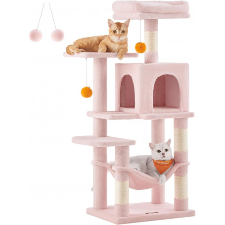 Klösträd med Kattsäng, Grotta, 112 cm (H) Rosa