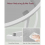 Rund Sidobord Glas 50 cm Vit