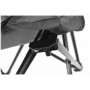 Fällbar campingstol med kopphållare - Fiskestol Grå