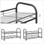 Skoställ 2 Hyllor Metall 68,5 x 27,5 x 37 cm