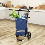 3-in-1 Shoppingvagn Multifunktion Med Kylväska 35L - Blå