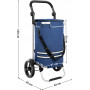 3-in-1 Shoppingvagn Multifunktion Med Kylväska 35L - Blå