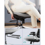 Ergonomisk Kontorsstol Justerbar Svankstöd, 3D Armstöd, Mesh Grå, 150 kg