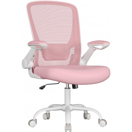 Ergonomisk kontorsstol Rosa med Fällbara Armstöd