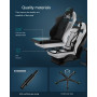 Ergonomisk Gamingstol med Fotstöd, 3D Armstöd Svart/Grön Upp till 150 kg