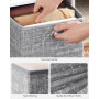 Förvaringslådor 6-pack 33 x 33 x 33 cm Grå