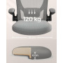 Ergonomisk kontorsstol Grå med Fällbara Armstöd