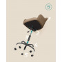 Kontorsstol Fåtölj Brun Med Svart Bas - Belastning upp till 110 kg