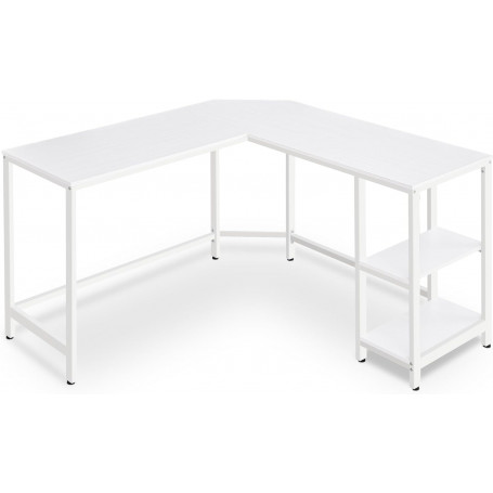 L-format Hörn Skrivbord 138 x 138 x 76 cm - Vit