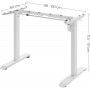 Höj- och sänkbart stativ - Ram till skrivbord Vit 60 x (86-135) x (73-118) cm