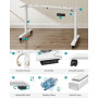Höj- och sänkbart stativ - Ram till skrivbord Vit 60 x (86-135) x (73-118) cm