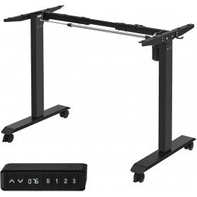 Höj- och sänkbart stativ - Ram till skrivbord Svart 60 x (86-135) x...