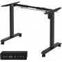 Höj- och sänkbart stativ - Ram till skrivbord Svart 60 x (86-135) x (73-118) cm