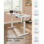 Höj- och sänkbart stativ - Ram till skrivbord Vit 60 x (86-135) x (73-118) cm