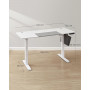Elektriskt Höjdjusterbart Skrivbord 140 X 60 x 72-120 cm - Vit